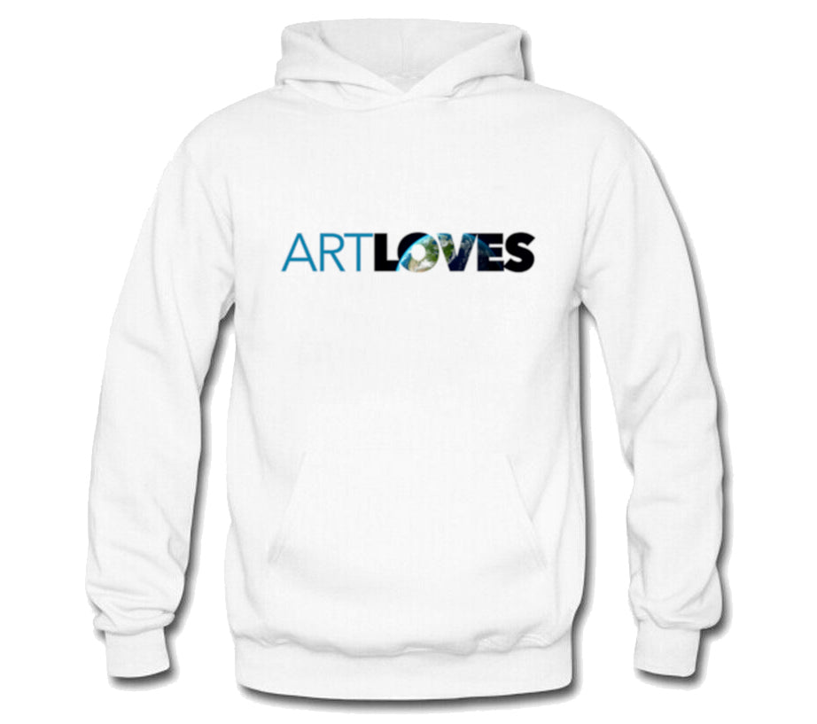 Art Loves Earth Tri-Blend Logo Hoodie (White)