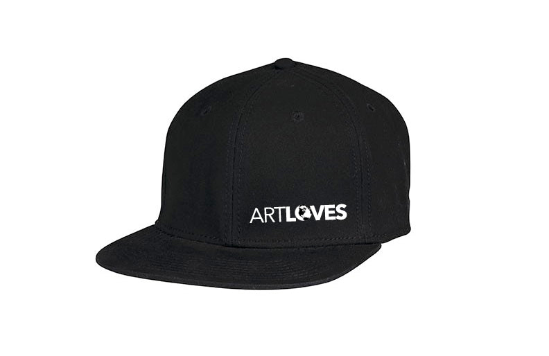 Art LOVES Earth Black Fitted Cap (One Size)